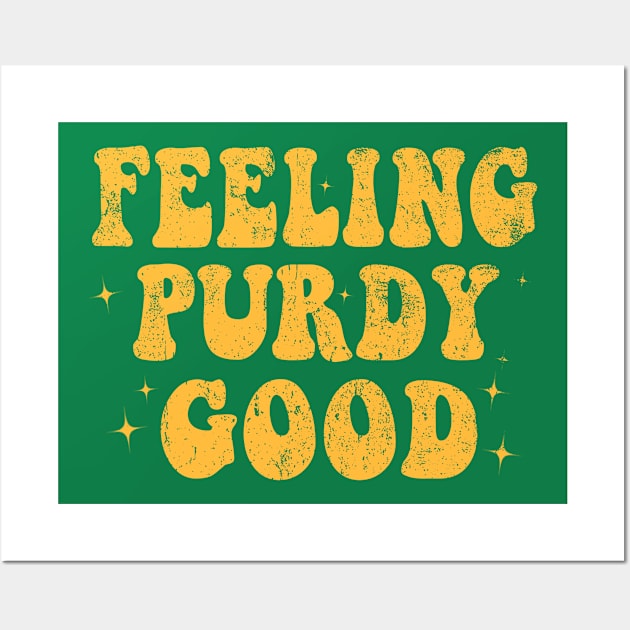 Feeling Purdy Good Wall Art by HannessyRin